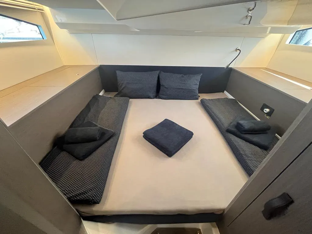 Cabin on Gran Turismo 36, a Beneteau Gran Turismo 36 motorboat at Grad Pula, Croatia