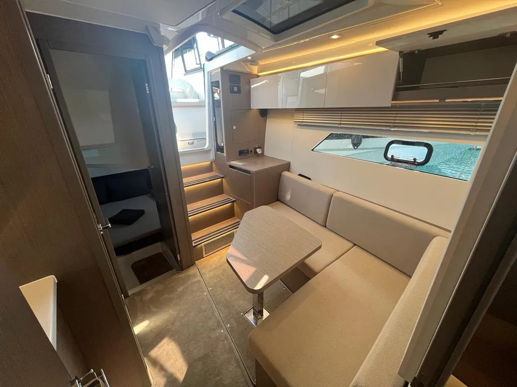 Salon of Gran Turismo 36, a Beneteau Gran Turismo 36 motorboat at Grad Pula, Croatia