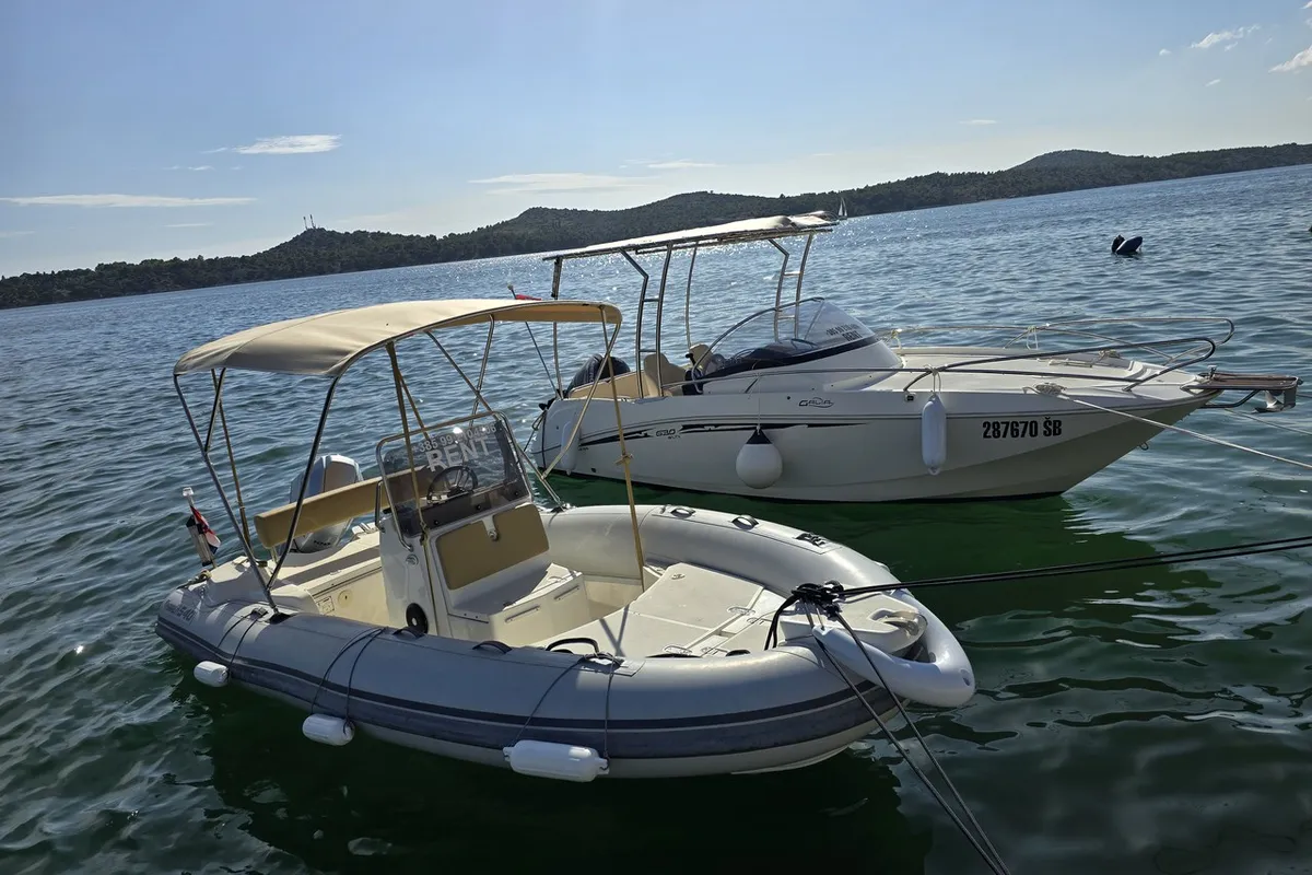 Marlin, a Marlin 540 RIB at Grad Šibenik, Croatia