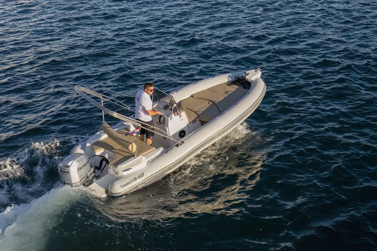 Marlin, a Marlin 540 RIB at Grad Šibenik, Croatia
