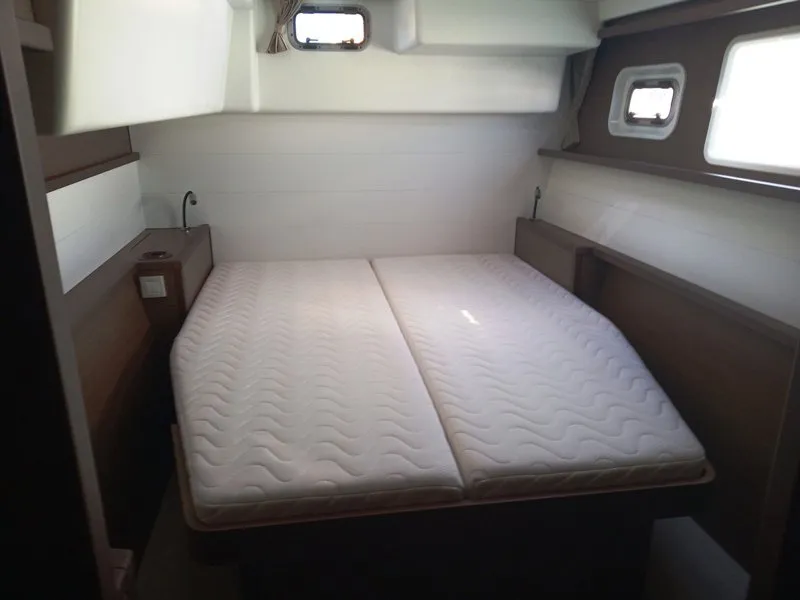 Cabin on Golden Dream, a Lagoon 450 F catamaran at Lavreotiki Municipal Unit, Greece