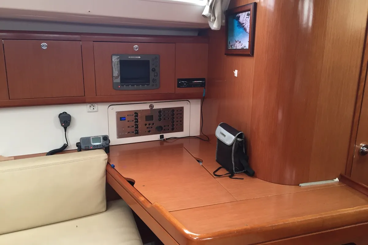 Meissa, a Beneteau Oceanis 46 sailboat at Rosignano Solvay, Italy