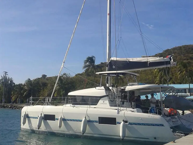 Exterior view of Utopia, a Lagoon 42 catamaran at Alameda, United States