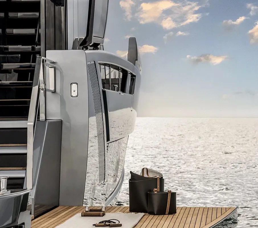 Riva 82 Diva, a motor yacht at Dubai Harbour, United Arab Emirates