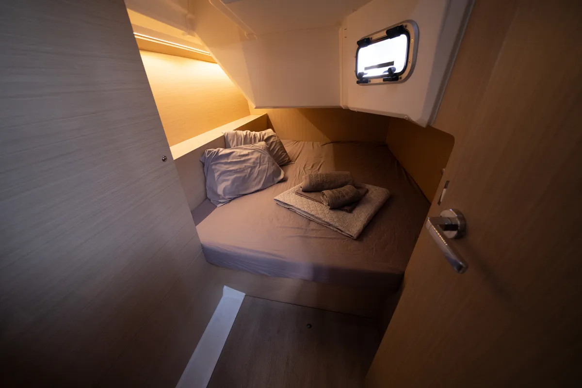 Cabin on PIPERI, a Beneteau Oceanis 37.1 sailboat at Municipal Unit of Lefkada, Greece