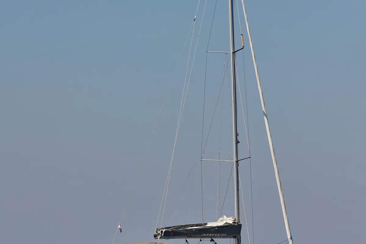 Exterior view of Black Panther, a Elan Impression 40 sailboat at Šibenik, Croatia