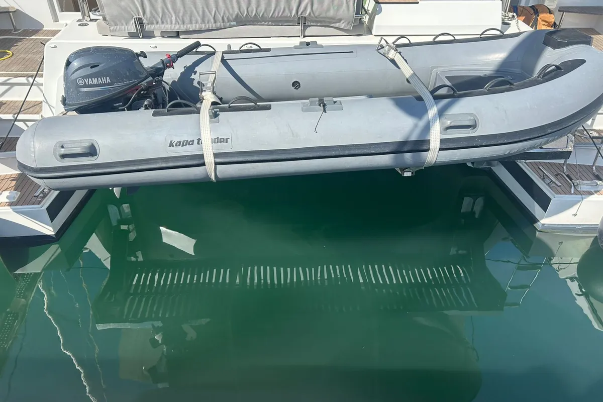 Penny Lane, a Fountaine Pajot Aura 51 catamaran at Athens, Greece