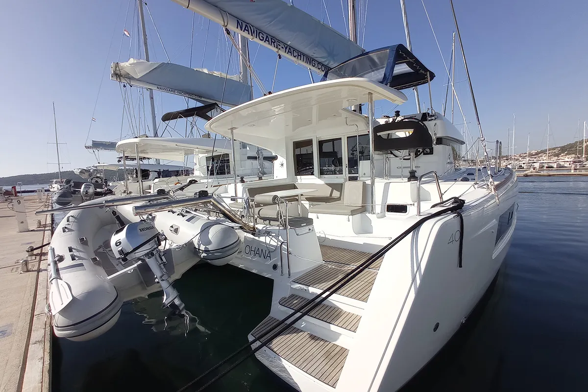 Ohana, a Lagoon 40 catamaran at Seget Donji, Croatia