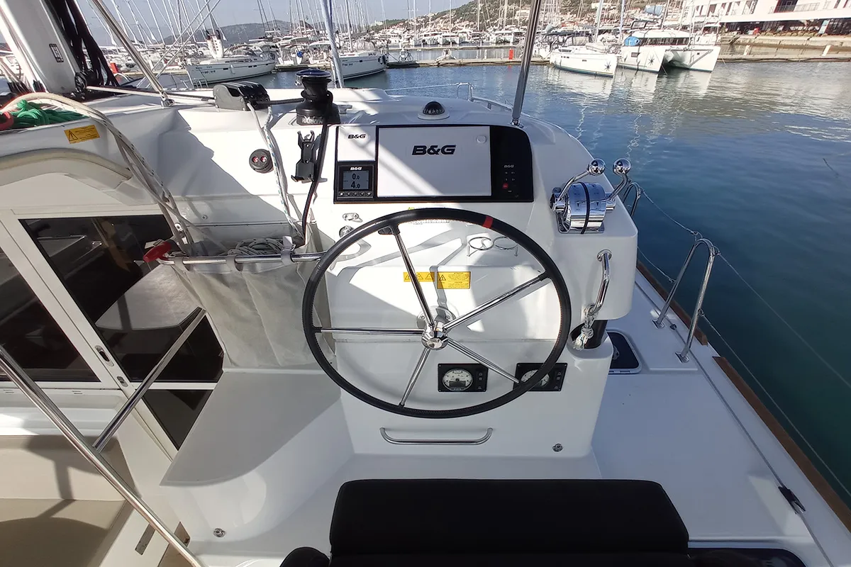 Ohana, a Lagoon 40 catamaran at Seget Donji, Croatia