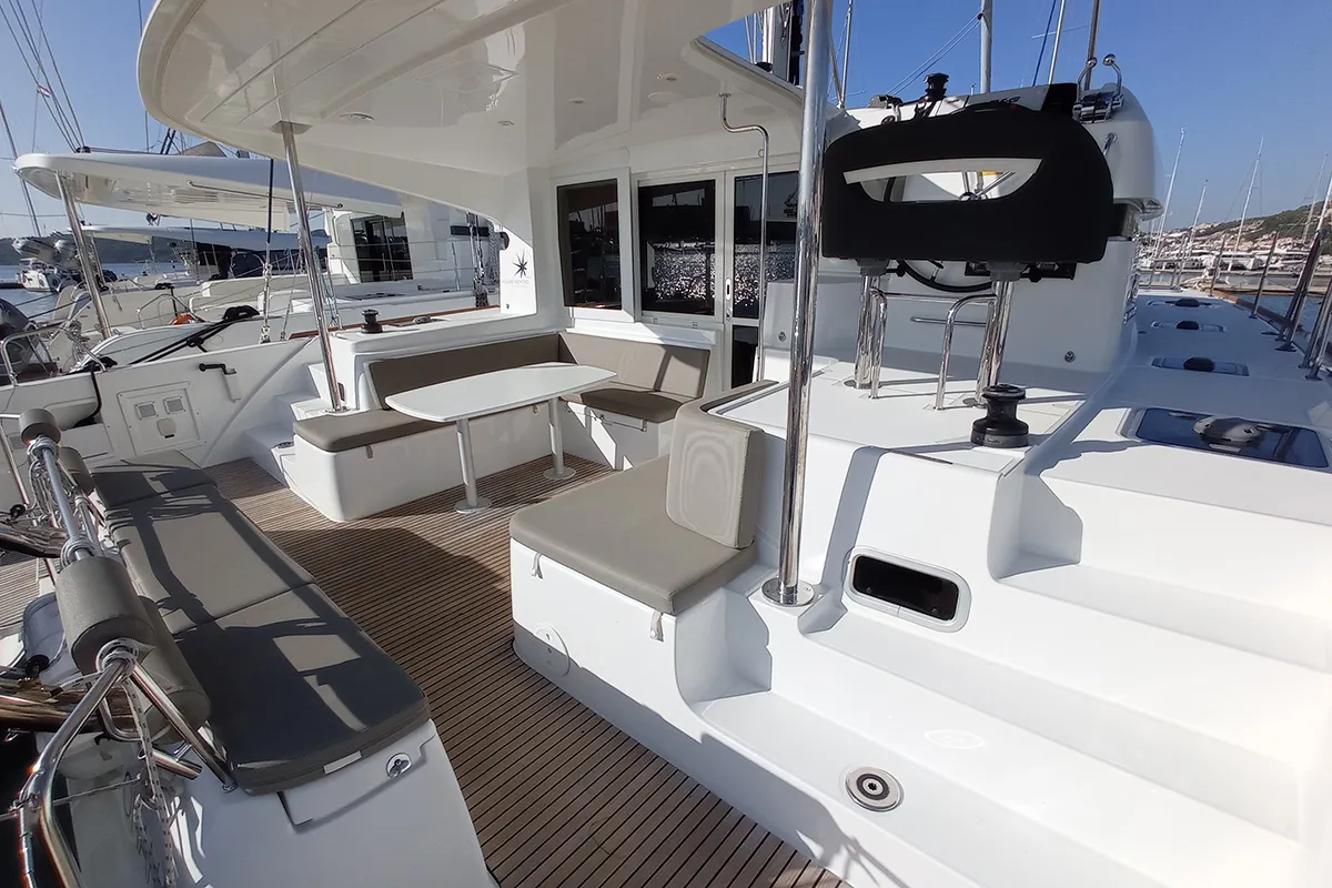 Ohana, a Lagoon 40 catamaran at Seget Donji, Croatia