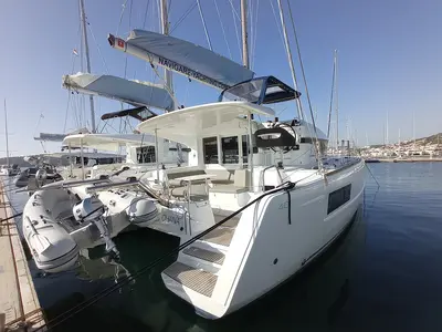 Ohana, a Lagoon 40 catamaran at Seget Donji, Croatia