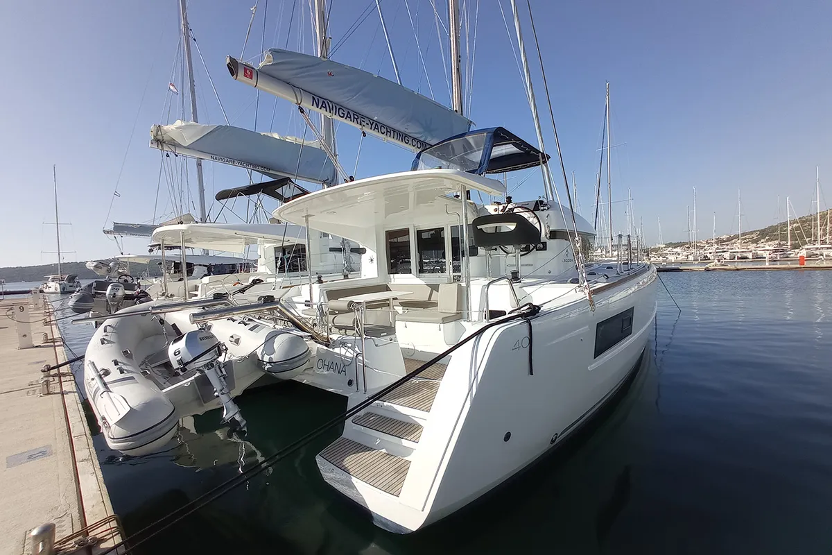 Ohana, a Lagoon 40 catamaran at Seget Donji, Croatia