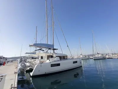 Ohana, a Lagoon 40 catamaran at Seget Donji, Croatia