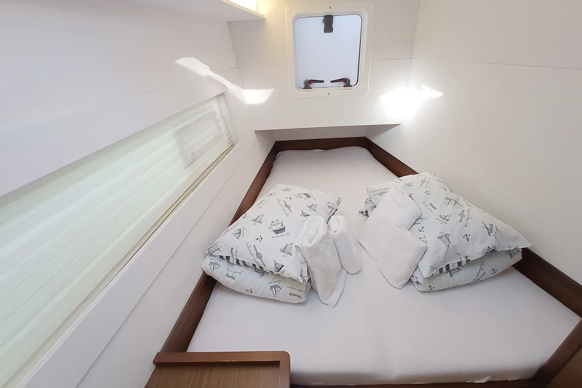 Ohana, a Lagoon 40 catamaran at Seget Donji, Croatia