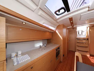 Galley of Friendship, a Dufour 430 GL sailboat at Vodice, Croatia