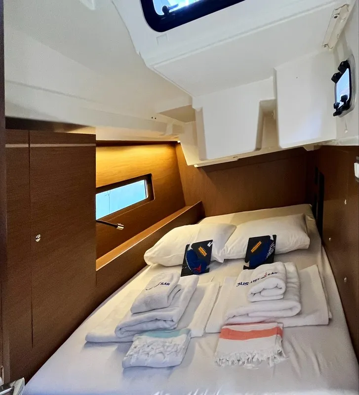 Cabin on Just Dream, a Beneteau Oceanis 46.1 sailboat at Fethiye, Turkey