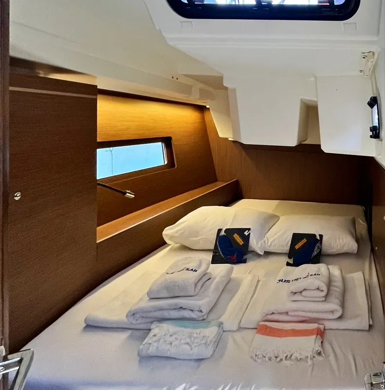 Cabin on Just Dream, a Beneteau Oceanis 46.1 sailboat at Fethiye, Turkey