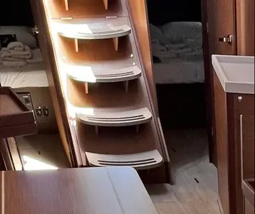 Salon of Just Dream, a Beneteau Oceanis 46.1 sailboat at Fethiye, Turkey