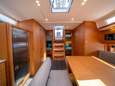 Galley of Gusto 7, a Dufour 470 sailboat at Fethiye, Turkey