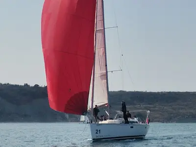 Exterior view of Tequila, a AD Boats Salona 38 sailboat at Izola / Isola, Slovenia