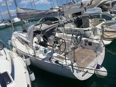 Cockpit of Tequila, a AD Boats Salona 38 sailboat at Izola / Isola, Slovenia