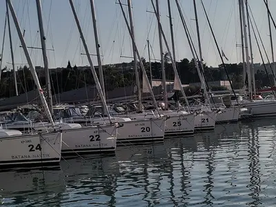 Exterior view of Tequila, a AD Boats Salona 38 sailboat at Izola / Isola, Slovenia