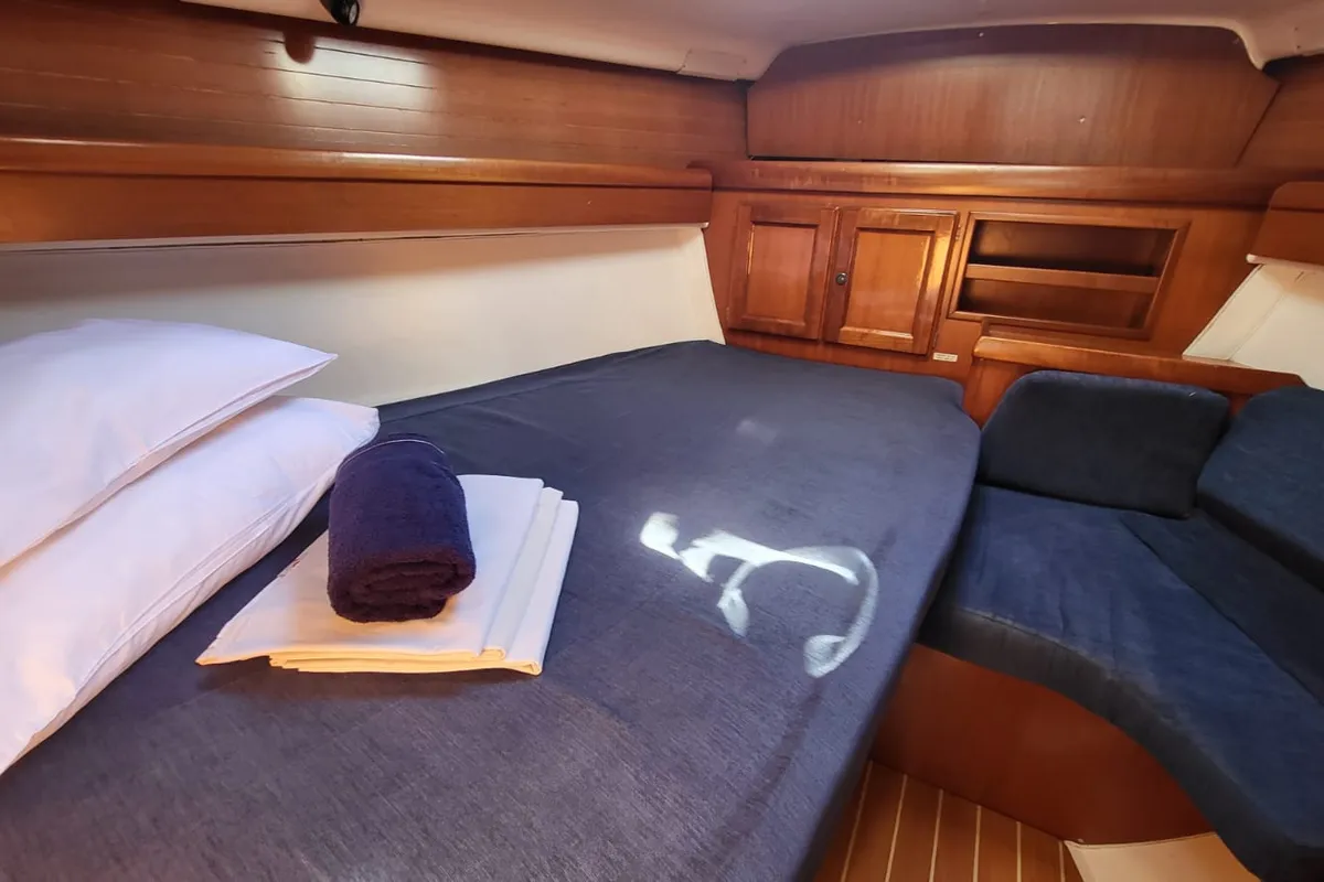 Cabin on PIAMA, a Dufour 36 sailboat at Grad Trogir, Croatia