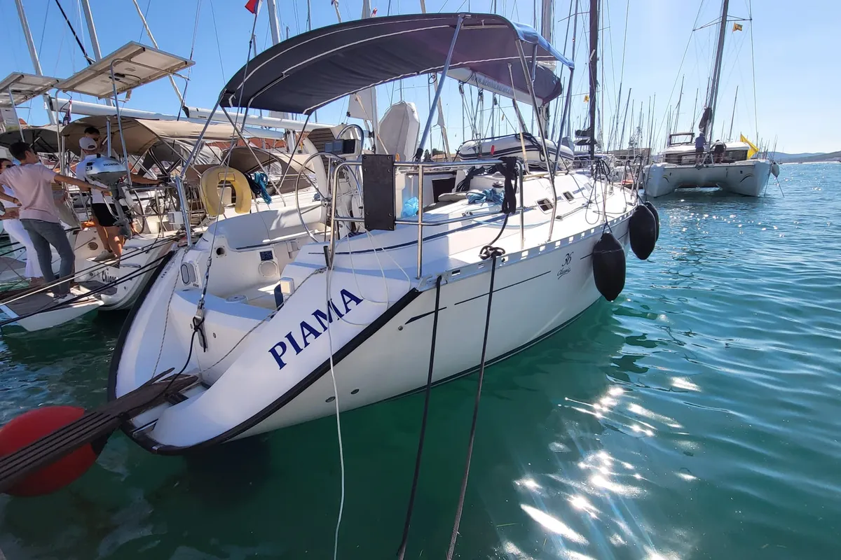 Exterior view of PIAMA, a Dufour 36 sailboat at Grad Trogir, Croatia