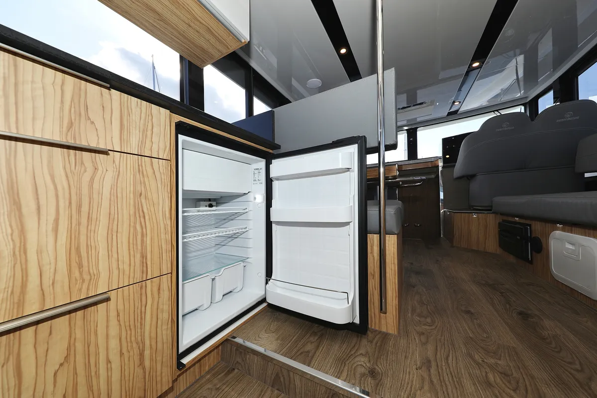 Galley of Iggy, a Cobra Yachts Seamaster 45 motor yacht at Primošten, Croatia