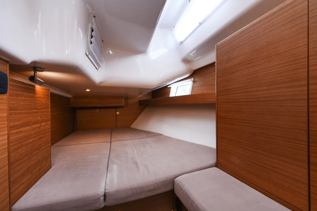 Cabin on Jola, a Elan Impression 45.1 sailboat at Zadar, Croatia