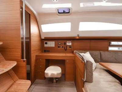 Galley of Jola, a Elan Impression 45.1 sailboat at Zadar, Croatia