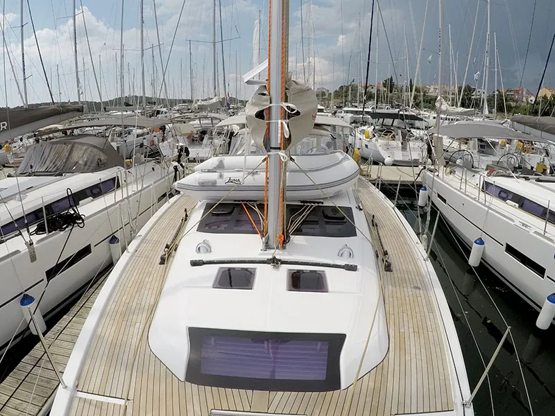 Freya, a Dufour 430 GL sailboat at Grad Šibenik, Croatia