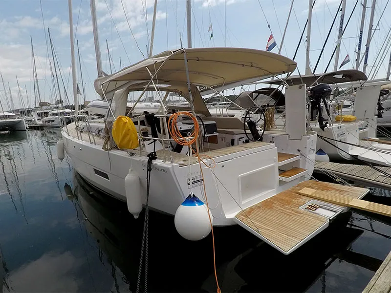 Freya, a Dufour 430 GL sailboat at Grad Šibenik, Croatia