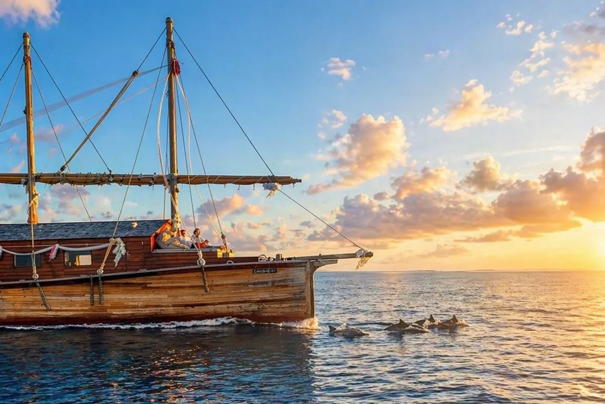 Atoll Achilles, a Custom built 183 sailboat at Malé, Maldives