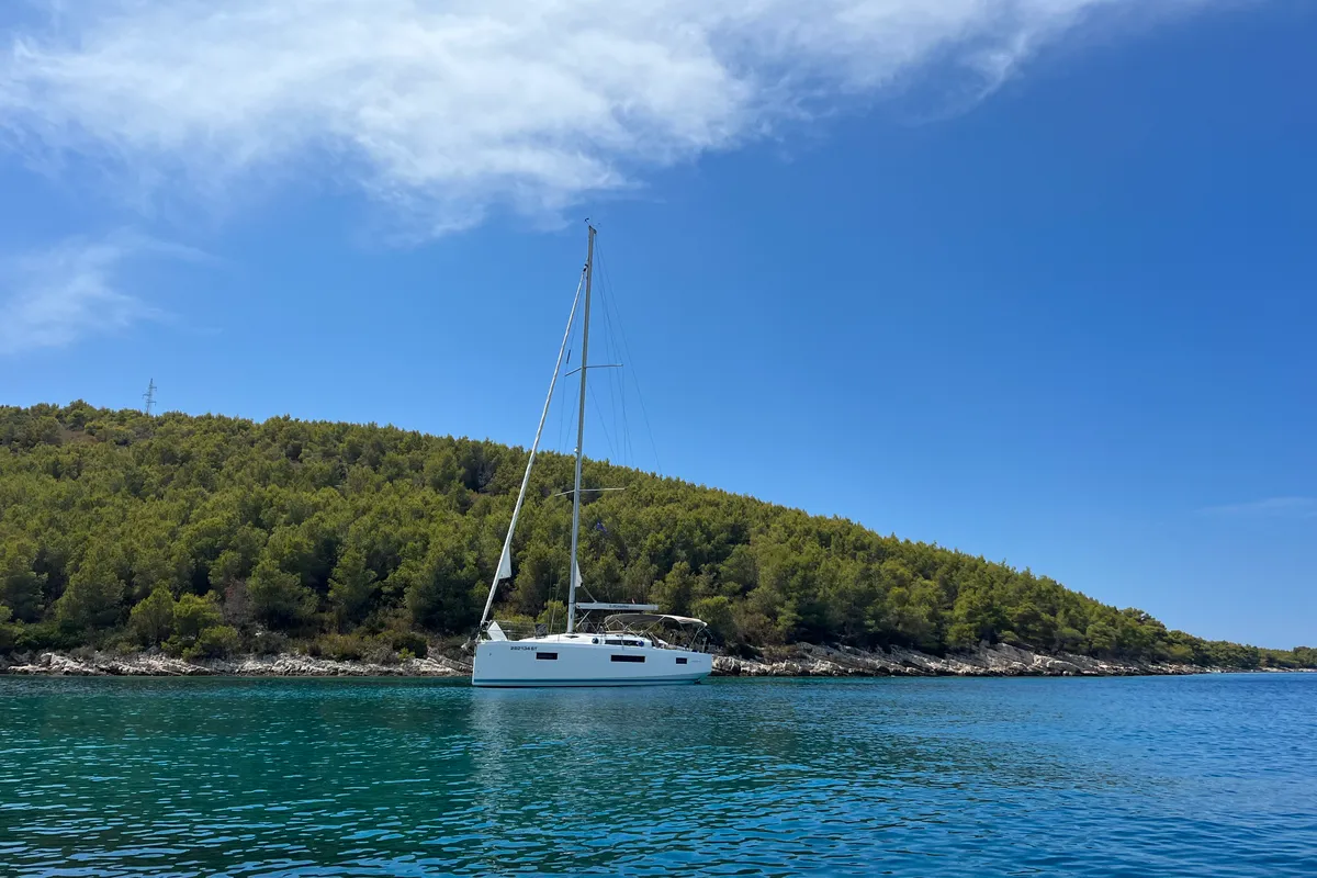Midnight Kiss, a Jeanneau Sun Odyssey 410 sailboat at Split, Croatia
