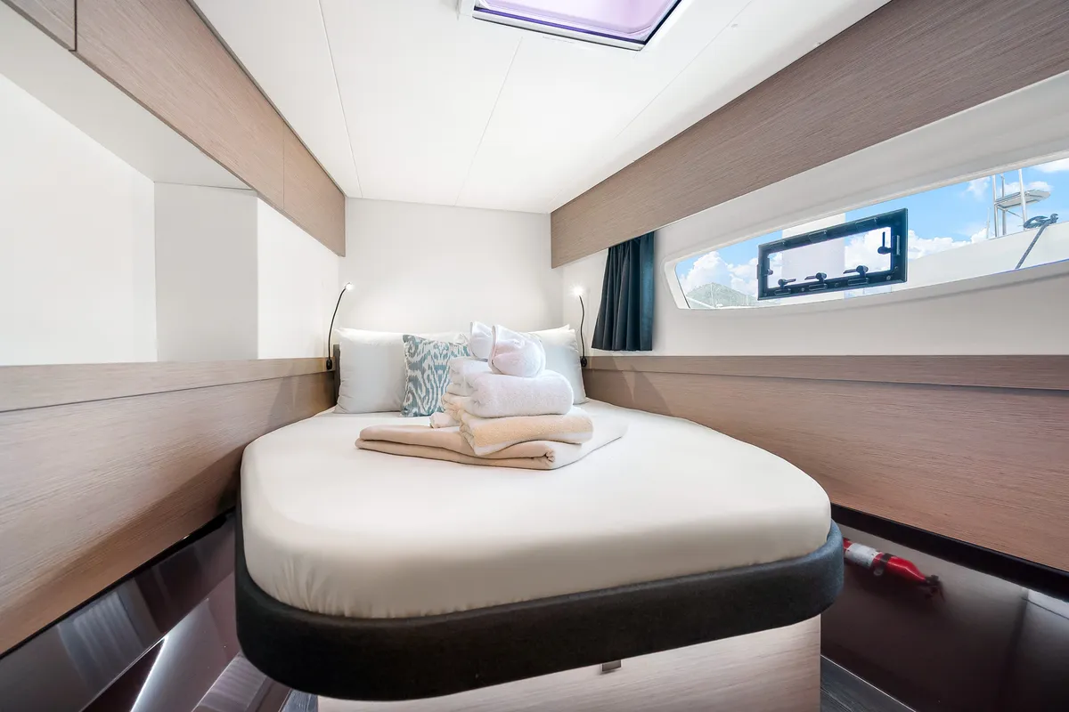 Detour, a Fountaine Pajot Elba 45 catamaran at Road Town, British Virgin Islands