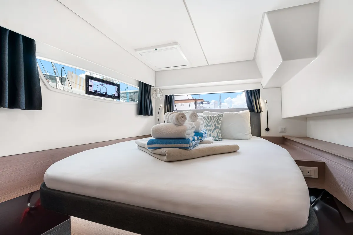 Detour, a Fountaine Pajot Elba 45 catamaran at Road Town, British Virgin Islands