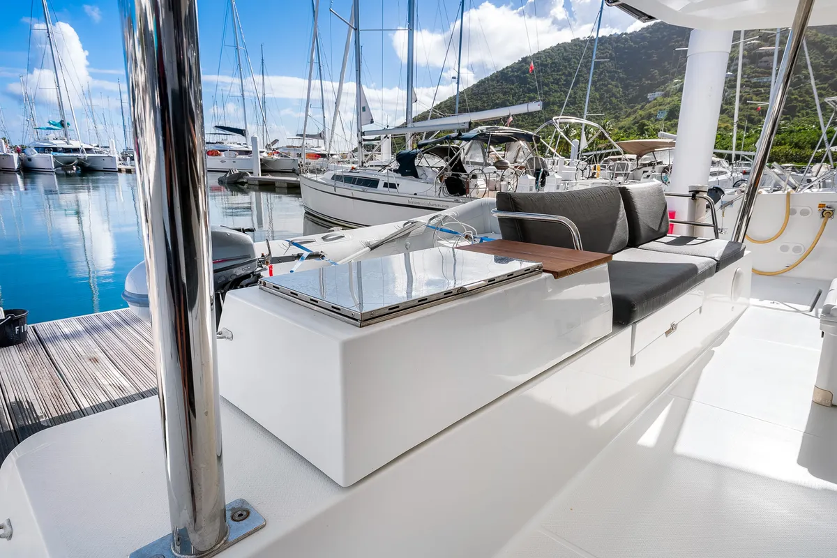 Detour, a Fountaine Pajot Elba 45 catamaran at Road Town, British Virgin Islands