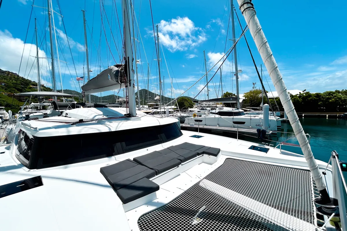 Detour, a Fountaine Pajot Elba 45 catamaran at Road Town, British Virgin Islands