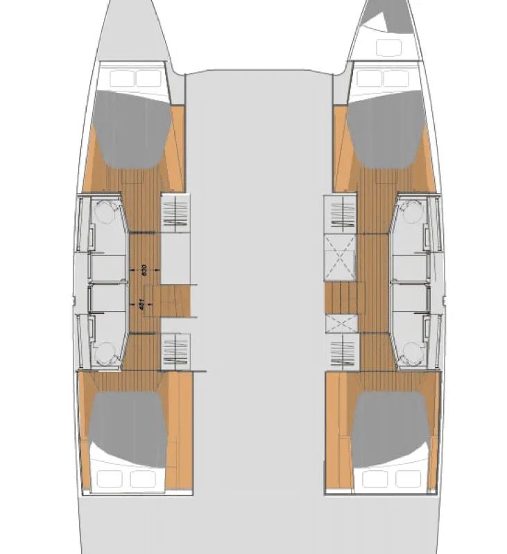 Detour, a Fountaine Pajot Elba 45 catamaran at Road Town, British Virgin Islands