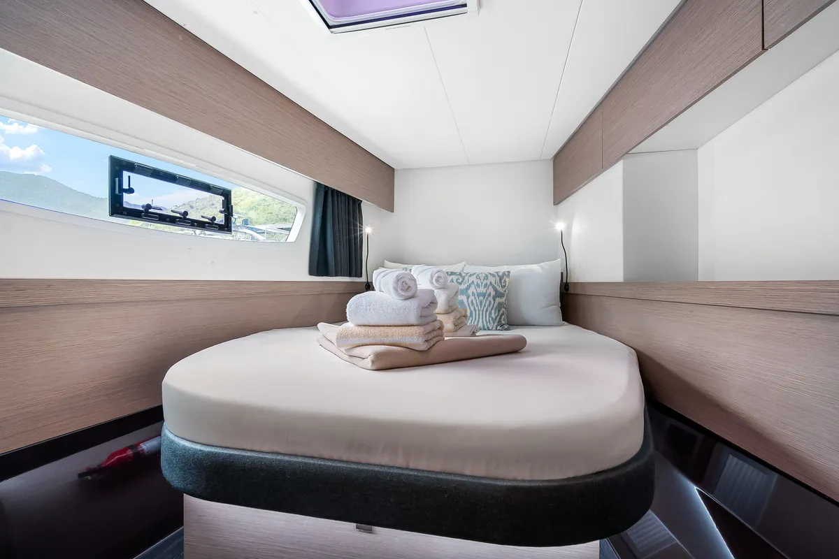 Detour, a Fountaine Pajot Elba 45 catamaran at Road Town, British Virgin Islands