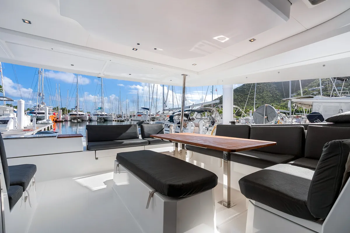 Detour, a Fountaine Pajot Elba 45 catamaran at Road Town, British Virgin Islands