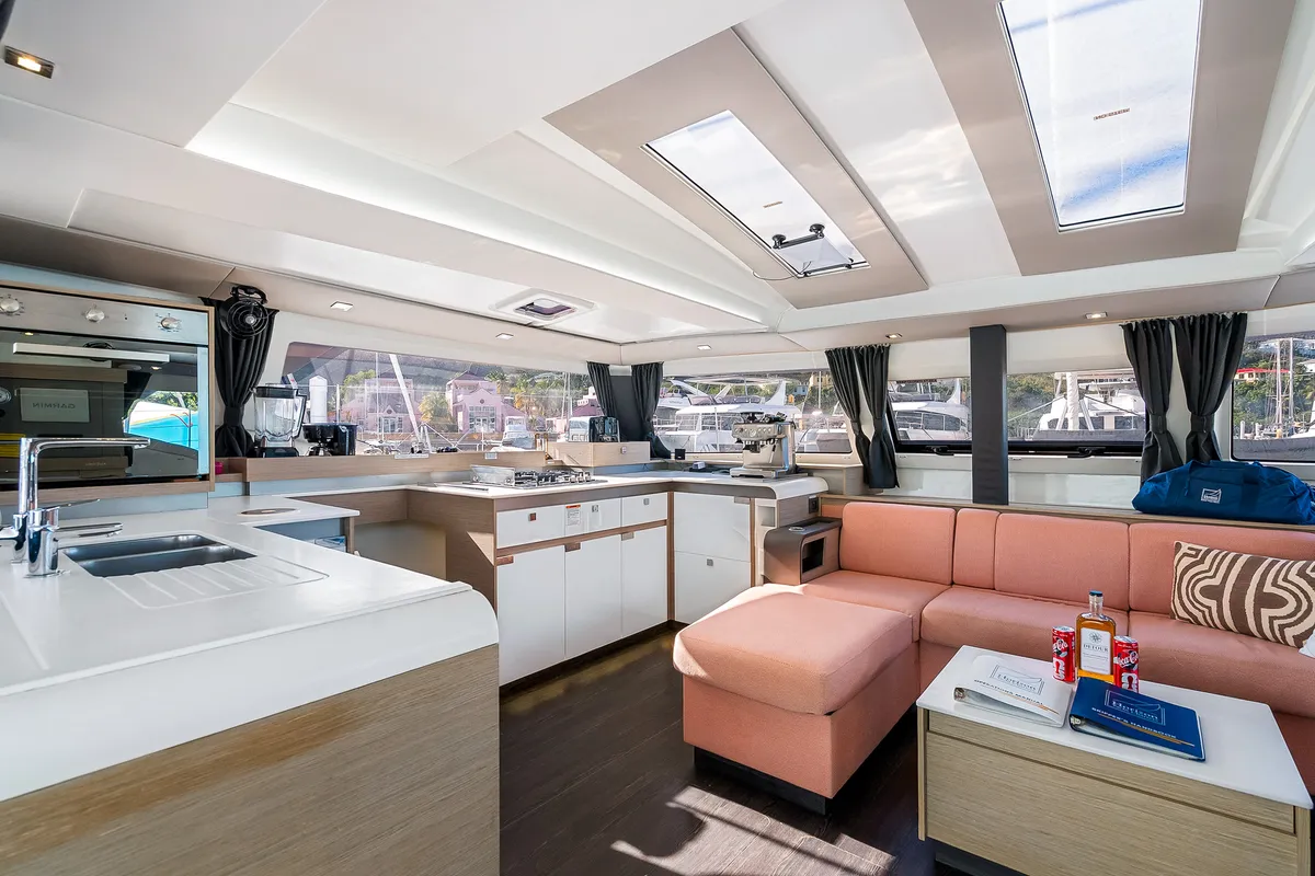 Detour, a Fountaine Pajot Elba 45 catamaran at Road Town, British Virgin Islands