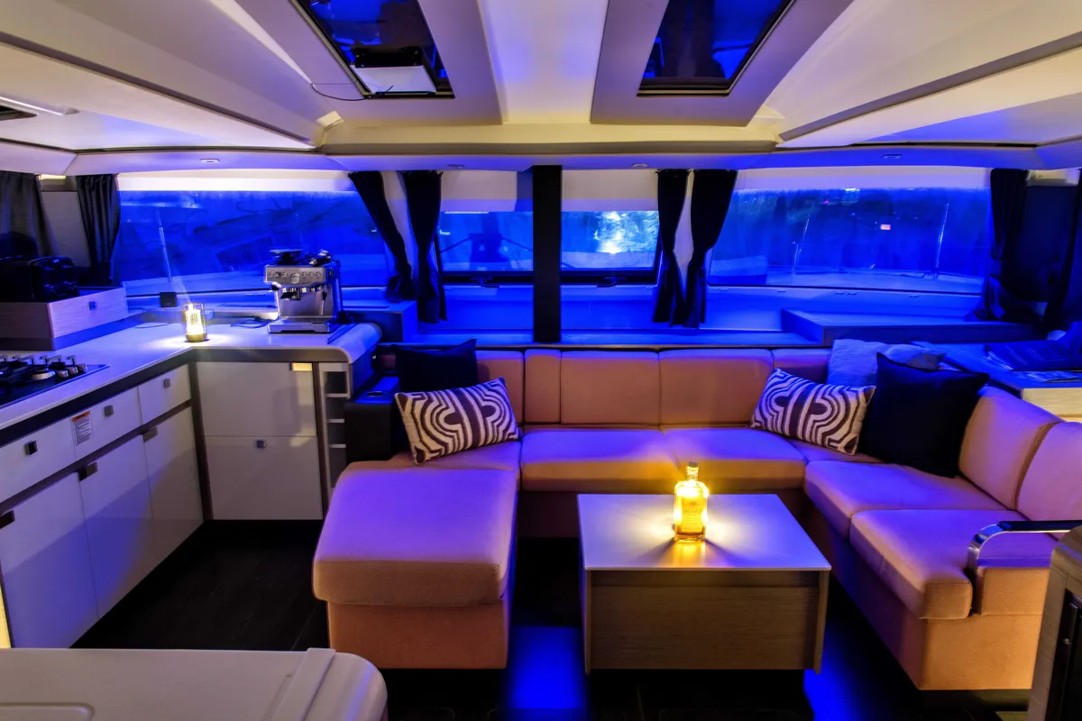 Detour, a Fountaine Pajot Elba 45 catamaran at Road Town, British Virgin Islands