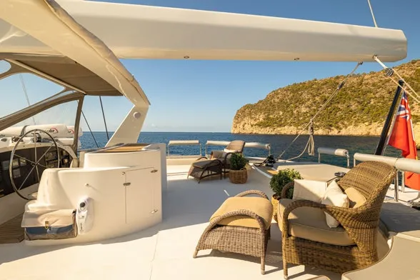 Kings Ransom, a Matrix 76 catamaran at Olbia, Italy