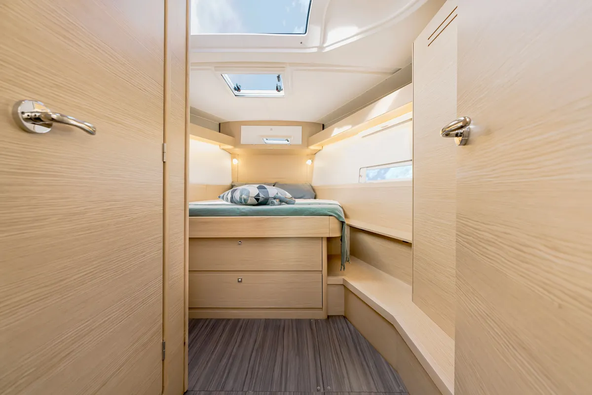 Cabin on GOSAILING, a Dufour 430 sailboat at Municipal Unit of Ellomenos, Greece
