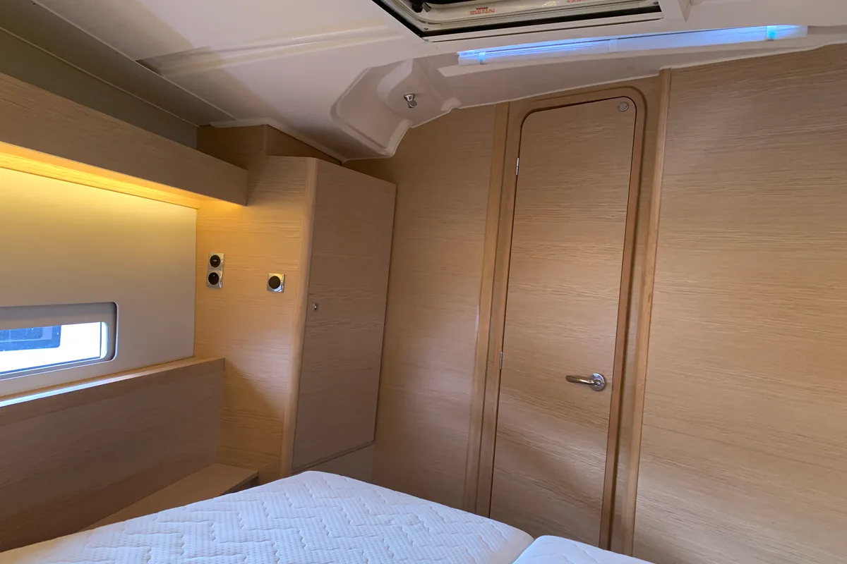 Cabin on GOSAILING, a Dufour 430 sailboat at Municipal Unit of Ellomenos, Greece