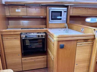 Galley of Kate, a Bavaria 38 Cruiser sailboat at Barth, Germany
