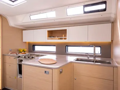 Galley of Sunsail 41.3 Premium, a Dufour 41 sailboat at Općina Marina, Croatia