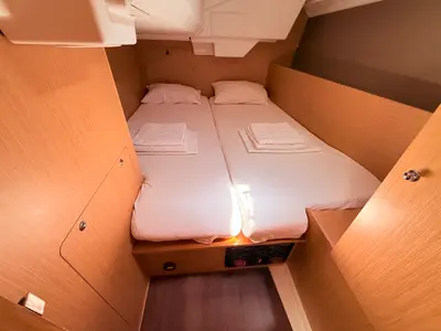 Cabin on Foxy, a Beneteau Oceanis 38.1 sailboat at Sukošan, Croatia